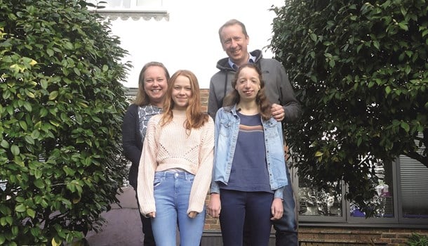Maya with her family